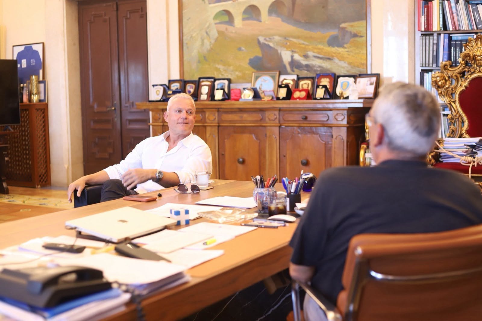 Με τον Φώτη Μάγγο συναντήθηκε ο περιφερειάρχης Γιώργος Χατζημάρκος